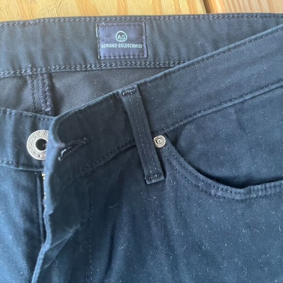 AG Adriano Goldschmied the prima mid rise cigarette blue suede pants size 27R - Picture 7 of 11